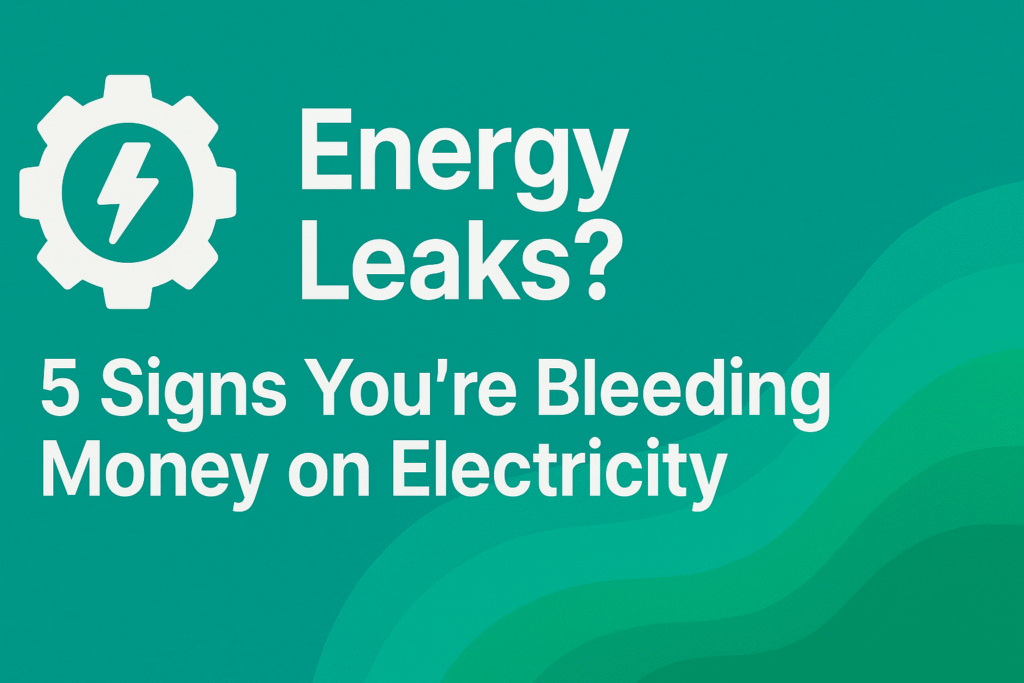 Energy Leaks? 5 Signs You’re Loosing Money on Electricity